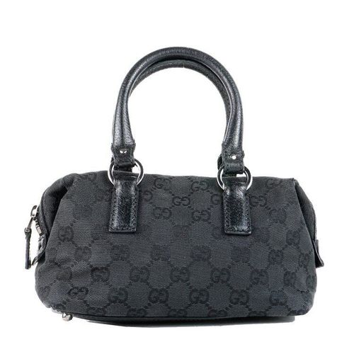 GUCCI GGキャンバス スモール ボストンバッグ【関税送料込】 GUCCI GGキャンバス ミニボストンバッグ