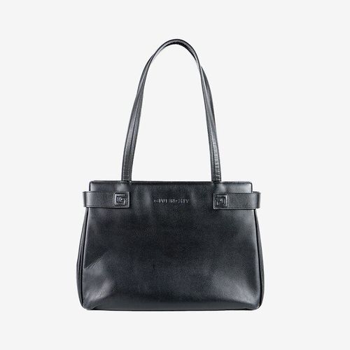 良品】GIVENCHY ロゴ型押しレザートートバッグ ブラック ヴィンテージ