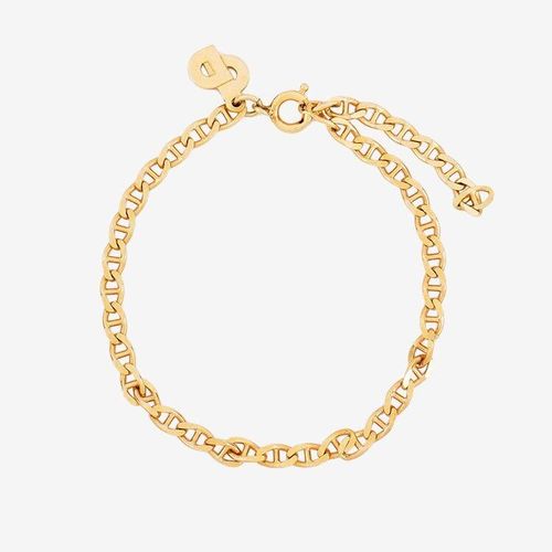 美品】Ferragamo ガンチーニ金具レザーブレスレット ゴールド