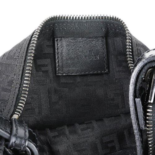 福袋 良品】フェンディ FENDI ブラック ズッキーノ柄ミニハンドバッグ バッグ