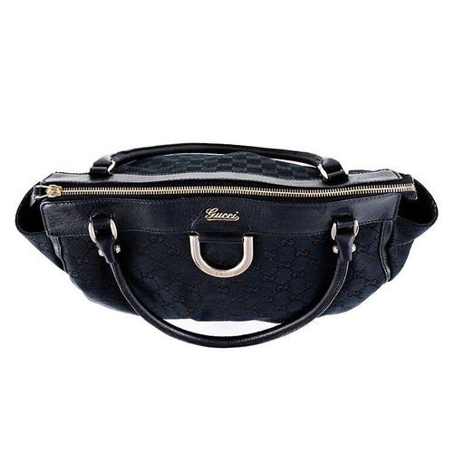 良品】グッチ GUCCI GGキャンバスハンドバッグ ブラック ヴィンテージ