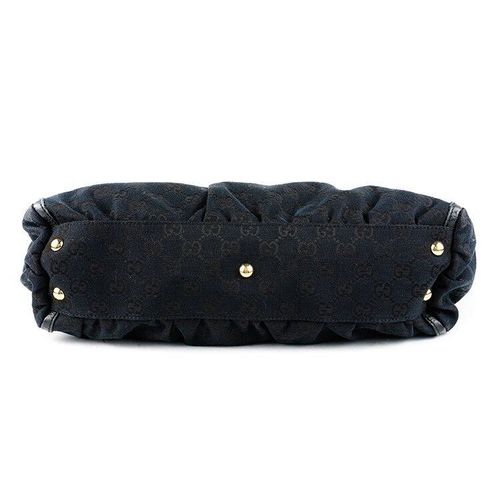 良品】グッチ GUCCI GGキャンバスハンドバッグ ブラック ヴィンテージ