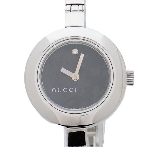 GUCCI 時計 良品】グッチ GUCCI フローラ105QZ腕時計 シルバー ヴィンテージ