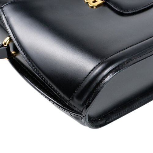 良品】バリー BALLY ロゴ金具ショルダーバッグ ブラック 良品】バリー BALLY ロゴ金具ショルダーバッグ ブラック
