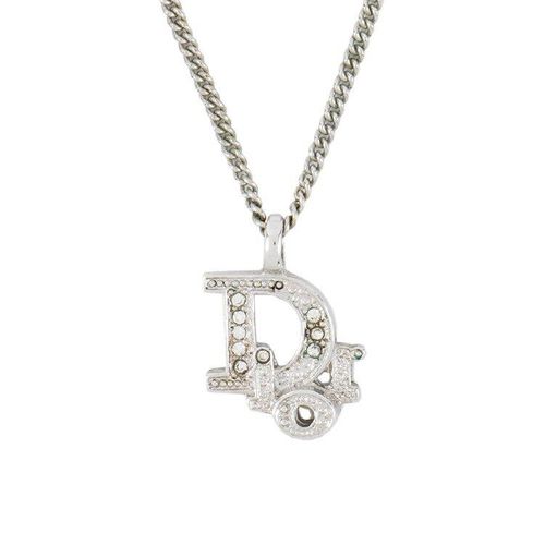 良品】ディオール Dior ラインストーントロッターネックレス 良品】ディオール Dior ラインストーントロッターネックレス