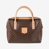 並品】Dior トロッターミニボストンバッグ ネイビー