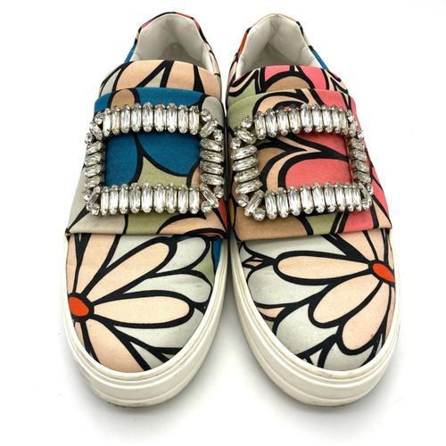ロジェヴィヴィエ Roger vivier 花柄 ビジュー スニーカー