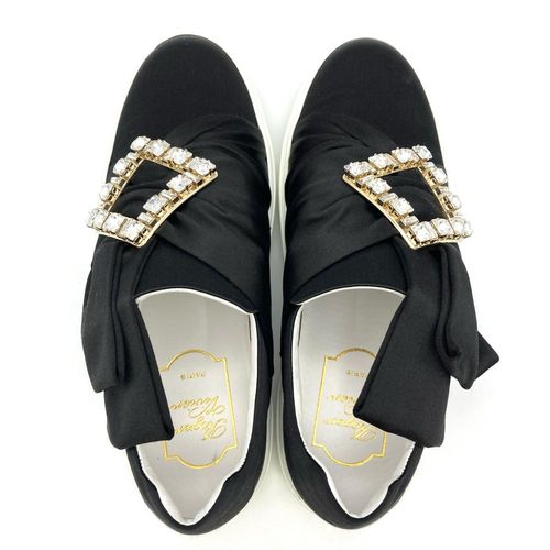 ロジェヴィヴィエ Roger vivier ビジュー スニーカー サテン