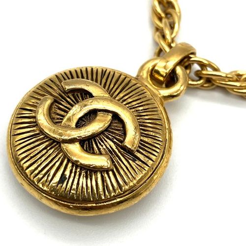 シャネル CHANEL ココマーク ネックレス ゴールド ヴィンテージ