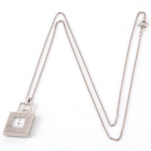 ミキモト MIKIMOTO JAL 1Pパール付 ペンダントウォッチ ネックレス