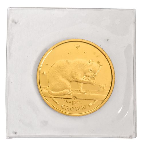 キャットコイン マン島 キャット金貨 1999年 1/10 オンス クラウン金貨