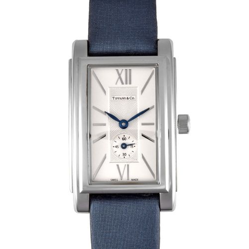 ティファニー　Tiffany & Co.　イーストウェストミニ　ネイビー 中古)TIFFANY & Co. ティファニー イーストウエスト ミニ
