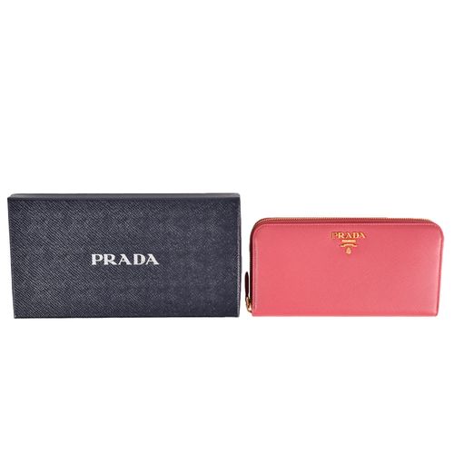 プラダ PRADA PORTAFOGLIO LAMPO ラウンドファスナー サフィアーノ 1ML506 ピンク【中古】 | Gold Plaza  Online Store - Buyee, an Online Proxy Shopping Service | Shop at Gold Plaza  Online Store