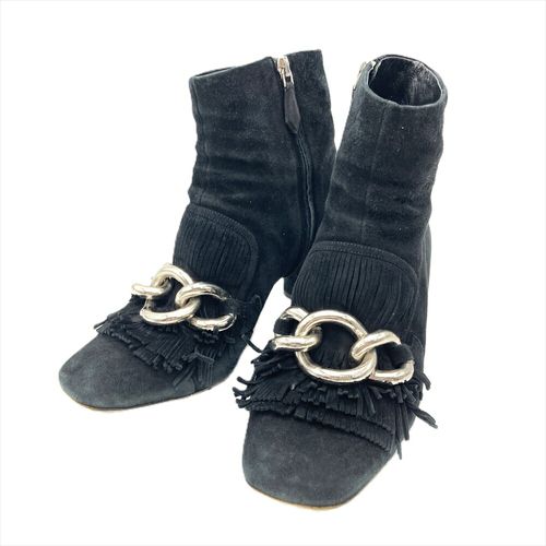 プラダスポーツ PRADA SPORTS サイドゴア ショート ブーツ ハラコ