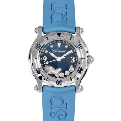 【美品】Chopard ショパール　18KYGクォーツ腕時計 ダイヤベゼル ショパール CHOPARD ジュネーブ 18KYG ラウンドケース 4ptダイヤ