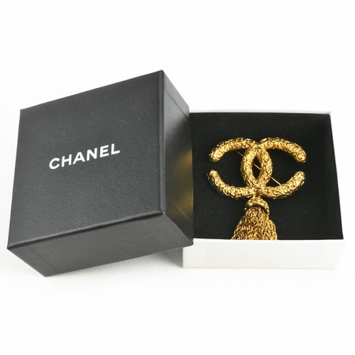 シャネル CHANEL ココマーク ブローチ 93A 溶岩 タッセル シャネル CHANEL ココマーク ブローチ 93A 溶岩 タッセル