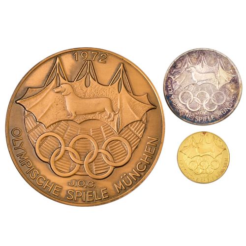 第20回ミュンヘンオリンピック 大会記念 公式参加メダル 金・銀