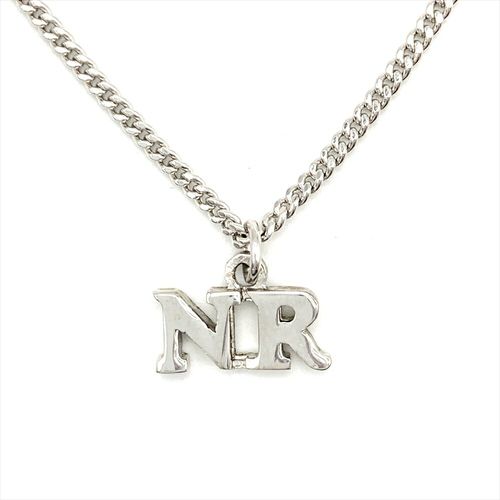 ニナリッチ NINA RICCI ロゴ ネックレス メタル シルバー NR