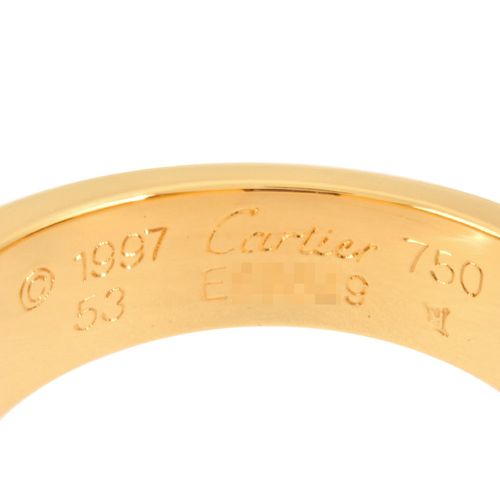 Cartier カルティエ リング K18YG 53 4801024O0011 カルティエ Cartier タンク リング 指輪 アイオライト #53 K18YG
