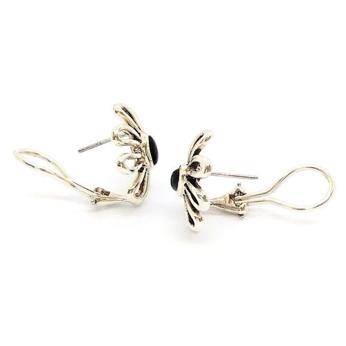 ティファニー Tiffany&Co. デイジー フラワー ピアス オニキス SV925