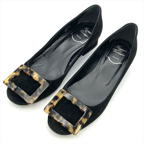 Saint Laurent ロゴ レザー パンプス ブラウン サンローラン SAINT LAURENT パンプス レザー ブラウン 24cm