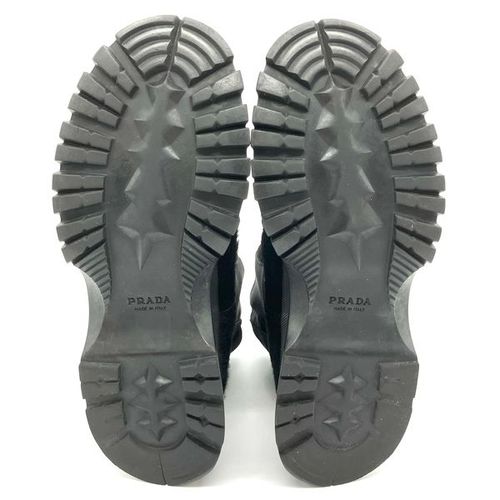 プラダスポーツ PRADA SPORTS サイドゴア ショート ブーツ ハラコ