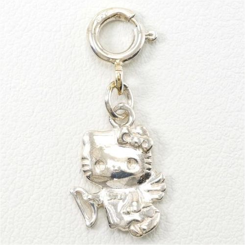 10%OFF】サンリオ ハローキティ シルバー ペンダントトップ チャーム