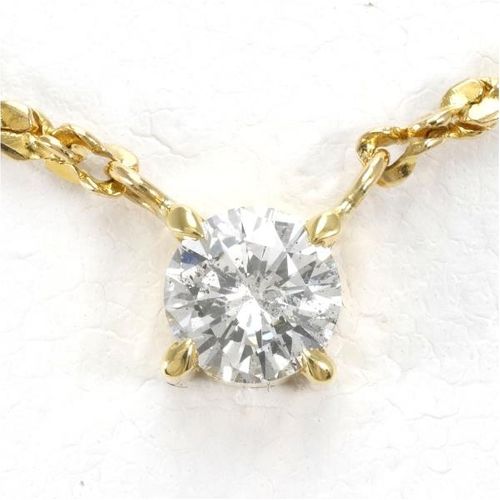 20%OFF】エテ K10PG ネックレス ジルコニア 総重量約0.9g 約40cm