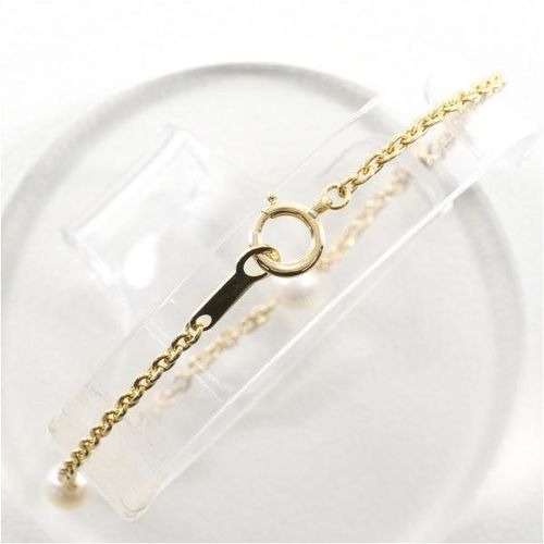 30%OFF】K18 18金 YG イエローゴールド ブレスレット パール 総重量約 
