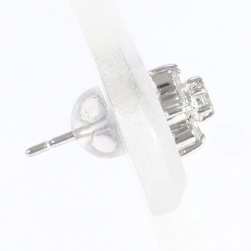 PT900 ピアス pierced earrings（片耳） ダイヤ 総重量約0.6g Pt900