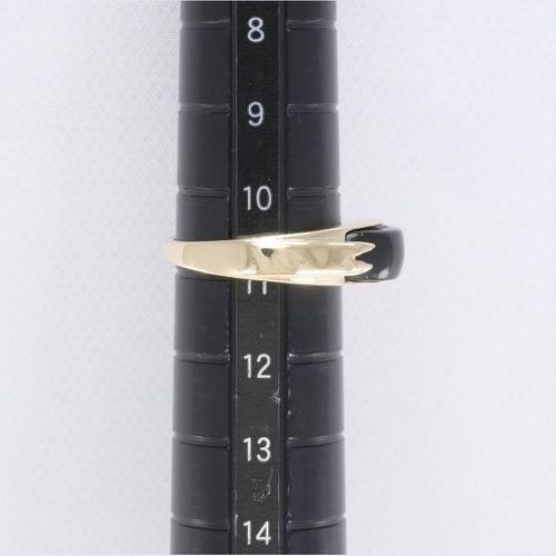 14K YG リング 指輪 11号 クロサンゴ 総重量約2.9g | - Buyee