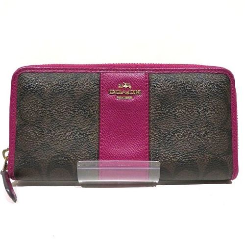 10%OFF】コーチ COACH シグネチャー F54630 ラウンドファスナー 財布
