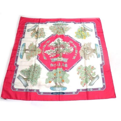 HERMES 盆栽デザイン スカーフ 盆栽スカーフ – 現代盆栽 Gendaibonsai