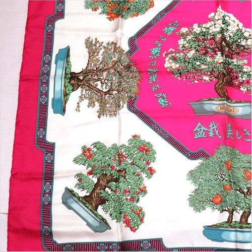 HERMES 盆栽デザイン スカーフ 盆栽スカーフ – 現代盆栽 Gendaibonsai