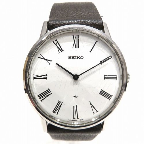 稼働美品 SEIKO セイコー シャリオ 7321-5600 メンズ 腕時計 セイコー シャリオ 7321-5600 クォーツ 時計 腕時計 メンズ 【中古