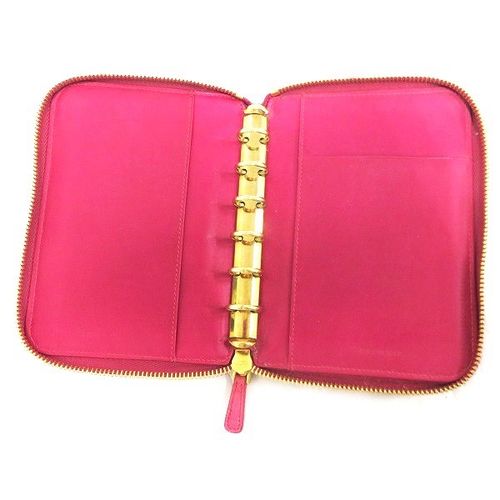 10%OFF】ミュウミュウ ピンク クロコ型押し ブランド小物 手帳カバー 