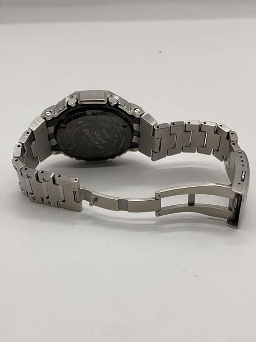 CASIO◇ソーラー腕時計・G-SHOCK/アナログ/ステンレス/SLV/SLV CASIO