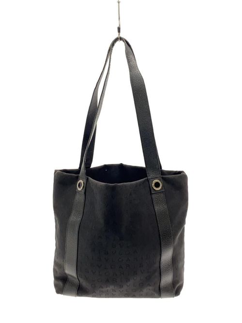 BVLGARI ブラック トートバッグ BVLGARI トートバッグ トートバッグ キャンバス BLK 総柄
