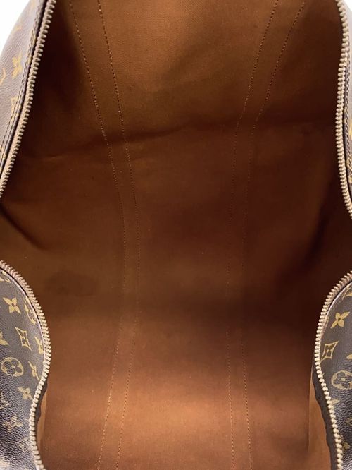 LOUIS VUITTON◇キーポル60_モノグラム・キャンバス_BRW/PVC/BRW LOUIS