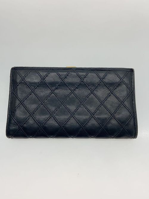 CHANEL 長財布 長財布 レザー BLK レディース マトラッセ
