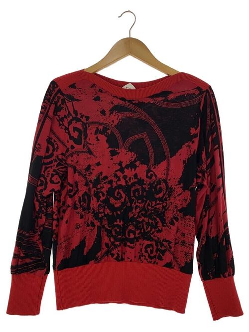 レオナール　シルクタッチの薄手セーター　サイズ・ＬＬ　LEONARD LEONARD ニット・セーター ニット・セーター(薄手) M ウール RED