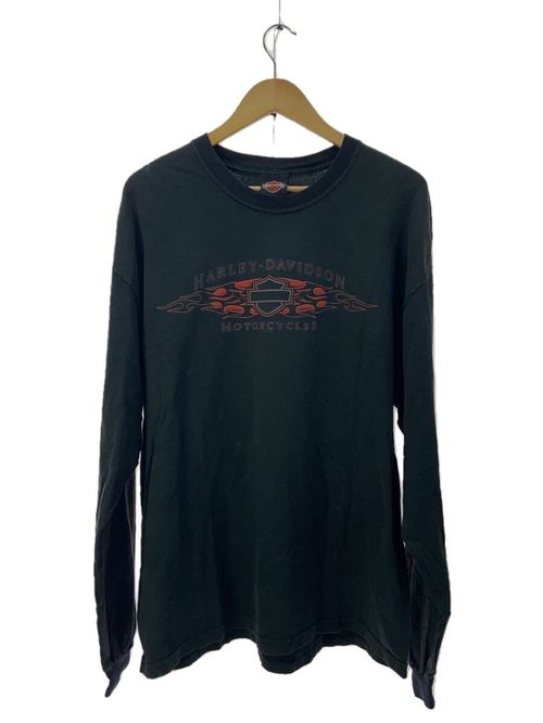 Harley-Davidson ロングスリーブTシャツ HARLEY DAVIDSON ロングスリーブT 05s CHI-TOWN 袖フレイムス 長袖T