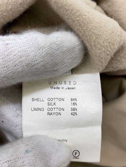 UNUSED トレンチコート トレンチコート 2 コットン BEG US1460