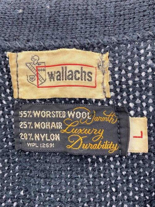 極上 50s 60s Wallachs オールド ビンテージ モヘアカーディガン 極上 50s 60s Wallachs オールド ビンテージ モヘアカーディガン