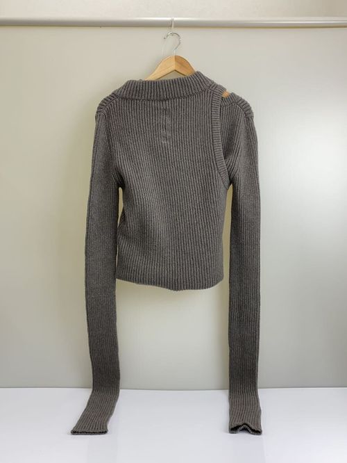 Rick Owens アシンメトリー ニット セーター Round Neck in Black – SVRN