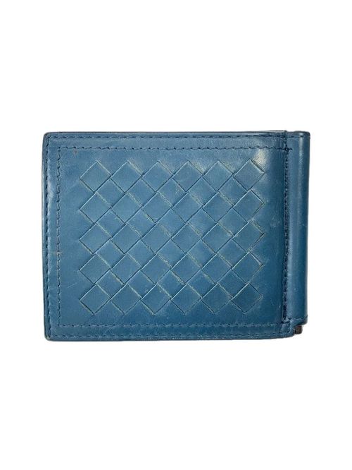 BOTTEGA VENETA 折り財布 2つ折り財布 レザー NVY 無地 メンズ