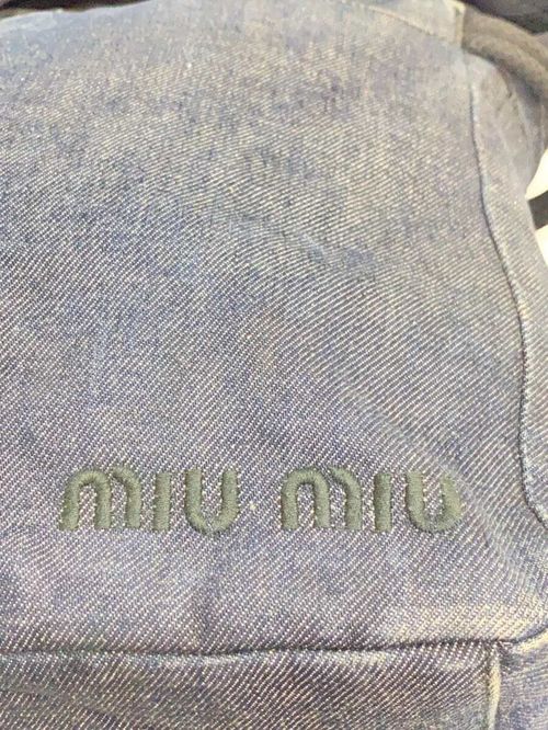 MIU MIU ショルダーバッグ 90s アーカイブ ショルダーバッグ デニム