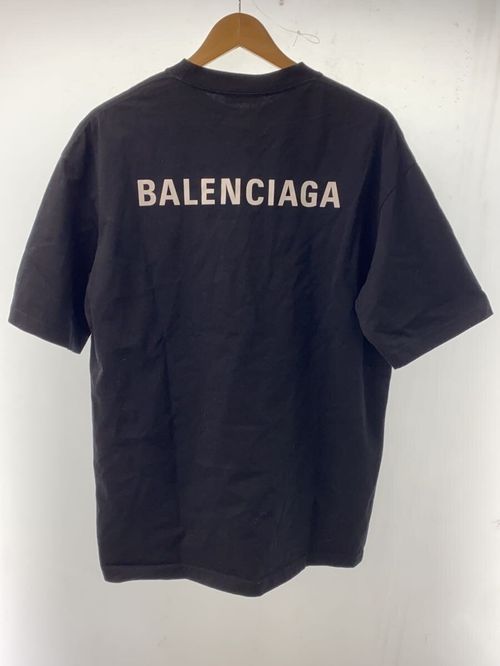 BALENCIAGA Tシャツ ロゴプリントコットンTシャツ XS コットン BLK