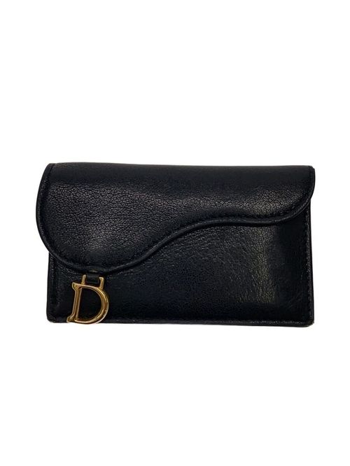 Christian Dior ブラックレザー 名刺入れ DIOR ディオール オブリーク
