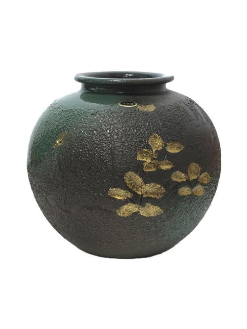 信楽焼　花瓶 明山作 陶器製 信楽焼き壷・花瓶壷・花瓶信楽焼明山作箱シミ有| - Buyee日本代購服務